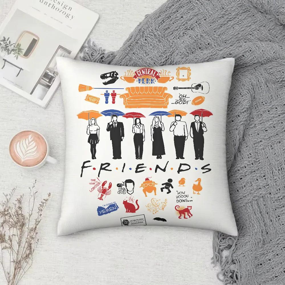 Friends TV Show Chandler Bing Pillow Cover Double Sided Short Plush Cushion Case Soft Sofa Bedroom Decor Gift