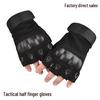 Men's Tactical Half-Finger Non-Slip Cycling Gloves for Spring/Autumn - Wear-Resistant, Protective, Ideal for Outdoor Training & Motorcycling