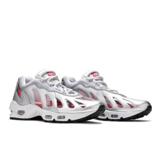 

Nike Supreme x Air Max 96 Metallic Silver CV7652-001 Мужские кроссовки EU 42 красный/металлик серебряный