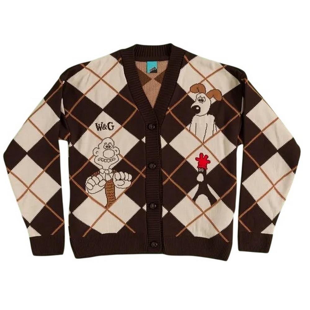 Wallace og Gromit Unisex Voksen Cardigan