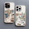 The City Winter Street Snow Scene Silicone Phone Case For iphone 13 12 11 Pro Max 16 15 14 Pro Max Plus XR XS X 7 8 SE2 Covers