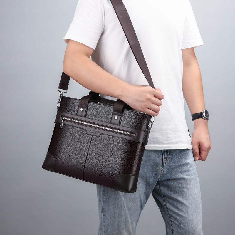 2023 Men's Business Briefcase: European & American Style Shoulder Messenger Bag