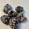 Natural Snowflake Obsidian Raw Material Stone Rough Crystal Healing Stone Reiki Healing Size Energy Healing Stone