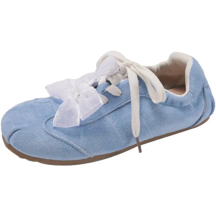 Fashion Fashion Sweet Bow Flat Casual Shoes 2025 Spring Ballet Style Fairy Fashion Shoes