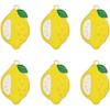 SeraphinaT 20PCS 25x16mm Enamel Yellow Lemon Charms Fruit Dangle Pendant Jewelry