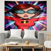 Incredibles Print Tapestry, Lightweight Wall Hanging, for Bedroom, Dorm, Living Room, Home Art Decor, Birthday Christmas Gift for Friends
