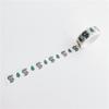 5m Black White Plaid Washi Tape Korean Ins Style Hand Drawn English Letters Decorative Paper Tape for Journaling Scrapbooking