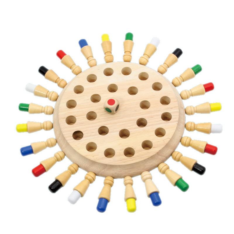 Kids Color Cognitive Ability Toy Wooden Memory Match Stick Chess Game Fun Block Board Game Educational Toys for Kid Gift