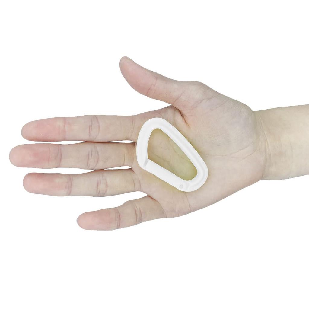 Compact Made In Set of 5 Small, Mini, Carabiners, Keychains, Lightweight, Rust-Resistant, Japan, BBC, YKK, (White)