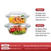 Qiwei Heat-Resistant Glass Serving Bowl with Lid and Handles