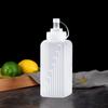 Transparent Sauce Bottles with Scale Condiment Dispenser Condiment Squeeze Bottles  BBQ