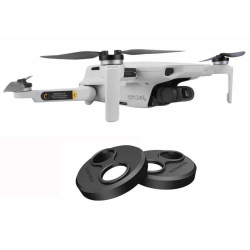 Kiowon Aluminum Alloy Motor Protective Covers for DJI Mini 4 Pro, Mini 3, Mini 3 Pro, Mini SE, and Mavic Mini Drones (4-Pack, Black)