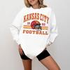 Kansas City Chiefs Womens Graphic Sweatshirt Casual Long Sleeve Crew Neck Pullover Streetwear