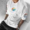 Japan Peripheral Printed Short Sleeve T-Shirt Pikachu Mewtwo Summer Men's and Women's Loose Sports Top ins