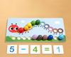Caterpillar Operation Clip Bead Toy Color Concentration Training Parent-child Interaction Desktop Children's Puzzle Early Educat