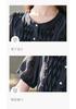 26 year summer dress, high-end and elegant round neck short sleeved skirt, A-line skirt, waist cinching and slimming black dress, skirt