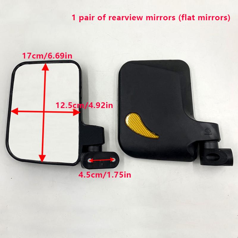 2 Stück SOMMER E-Bike Seitenspiegel Seitenspiegel für E-Bike Set Dreirad Rückspiegel Zubehör