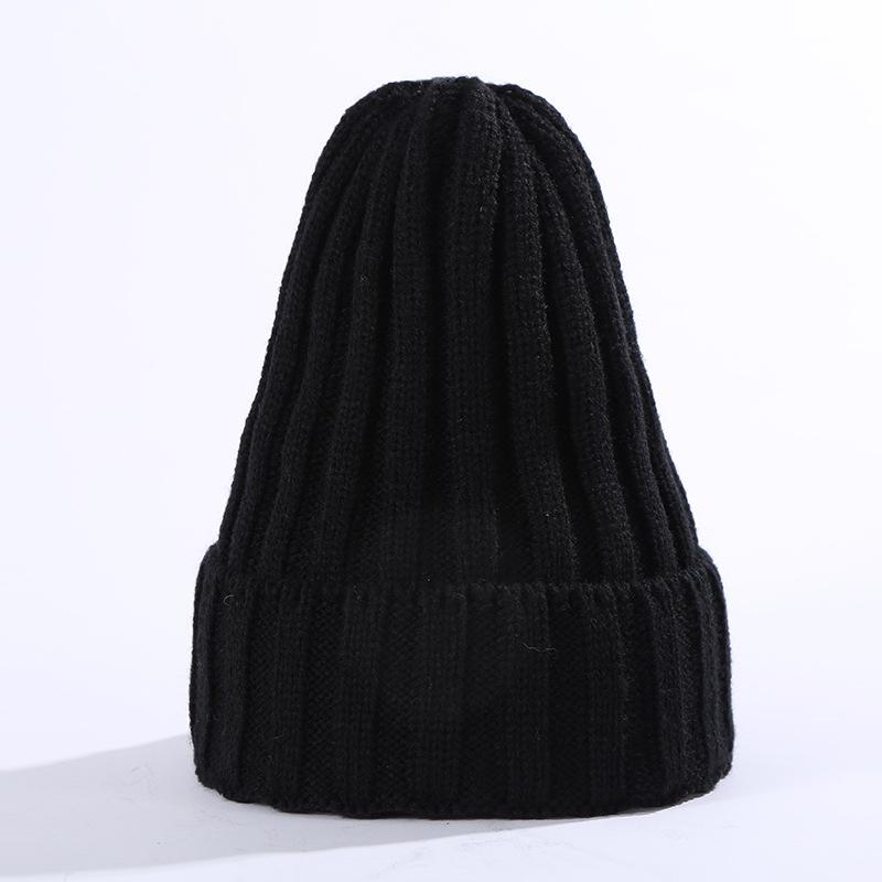 New Winter Women Pointy Knitted Hat Outdoor Unisex Warm Skullies Beanies Cap Casual Solid Color Ski Caps Hip Hop Beanie Hats