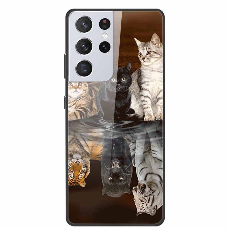 For Samsung Galaxy S25 Ultra Tempered Glass Case Back Cover Hard Phone Cases for SamsungS25 ULTRA 5G SM-S938B Protective Capa