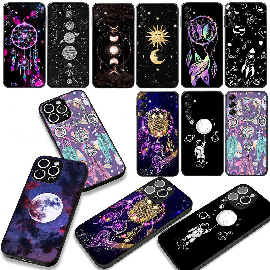 Moon Stars Dreamcatcher Dream Catcher Cover Phone Case for Apple iPhone 17 16 15 11 Pro XS Max XR 6 7 8 Plus + SE 2020 5 16E