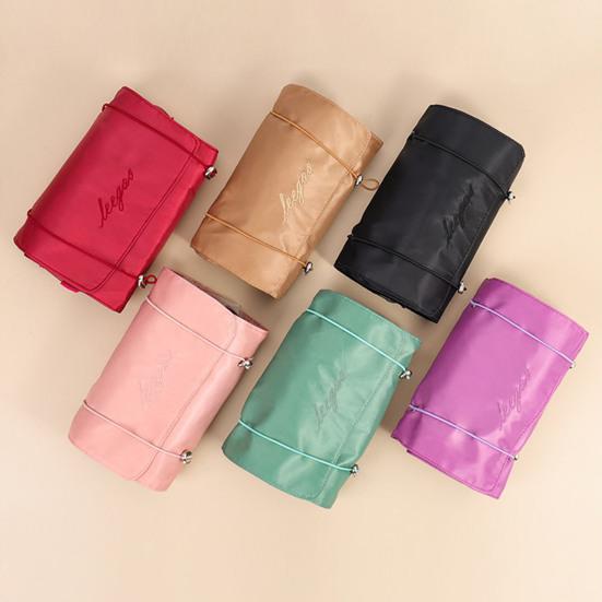 4-in-1 Makeup Bag for Women Detachable Mesh Cosmetic Storage Bag Folding Large-Capacity Portable Toiletry Organizer for Travel Business Trip