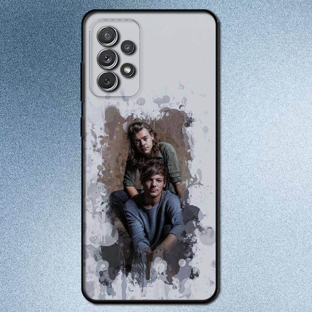 Custodia per Telefono Cantante Gay Larry Stylinson Per Samsung S25,S24,S21,S22,S23,S30,Ultra,S20,Plus,Fe,Lite,Note,10,9,5G Cover Nera