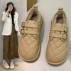 Fleece Warm Women's Shoes 2025 New Winter Flat-soled Soft-soled Bread Shoes Doudou Shoes Loafers Snow Cotton Shoes