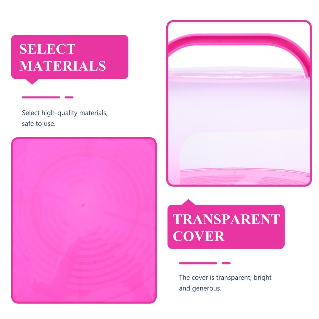 Cake Box Carrier Holder Practical Multi-functional Sturdy with Cover Reusable Handle