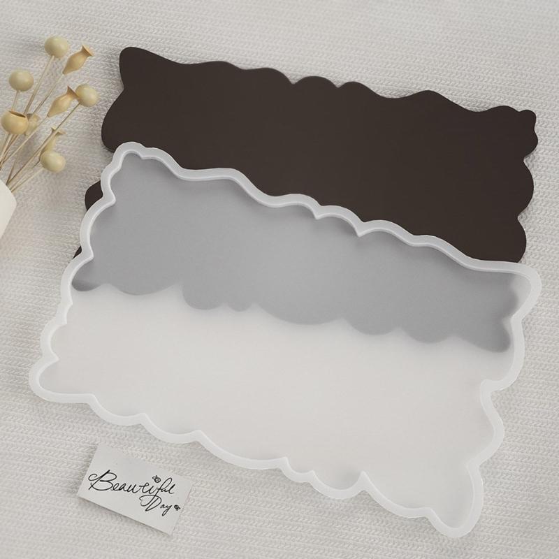 Resin Molds Silicone Fruit Tray Molds Irregular Rectangular Epoxy Resin Casting Molds for Resin Casting DIY Art Crafts