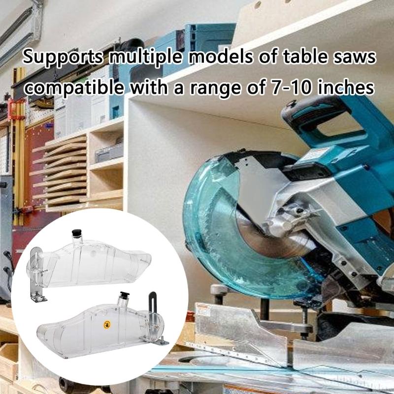 Universal Clear Blade Protectors For 7 10Inch Table Chainsaws Enhances Dust Collection System Protections Guards