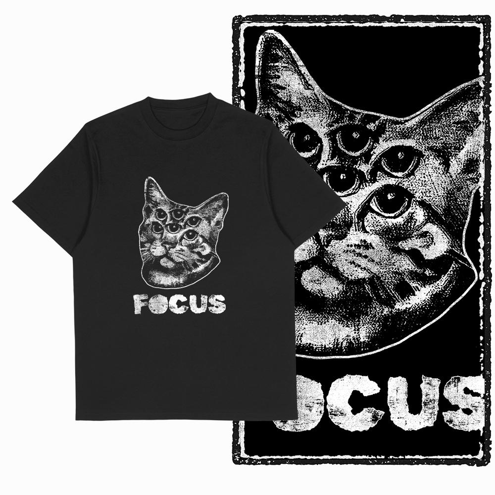 COOLMIND 100% Cotton Short Sleeve Cool Cat Print Men Tshirt Casual Summer Loose Men Cat T Shirt o-neck t-shirt Men Tee Shirts