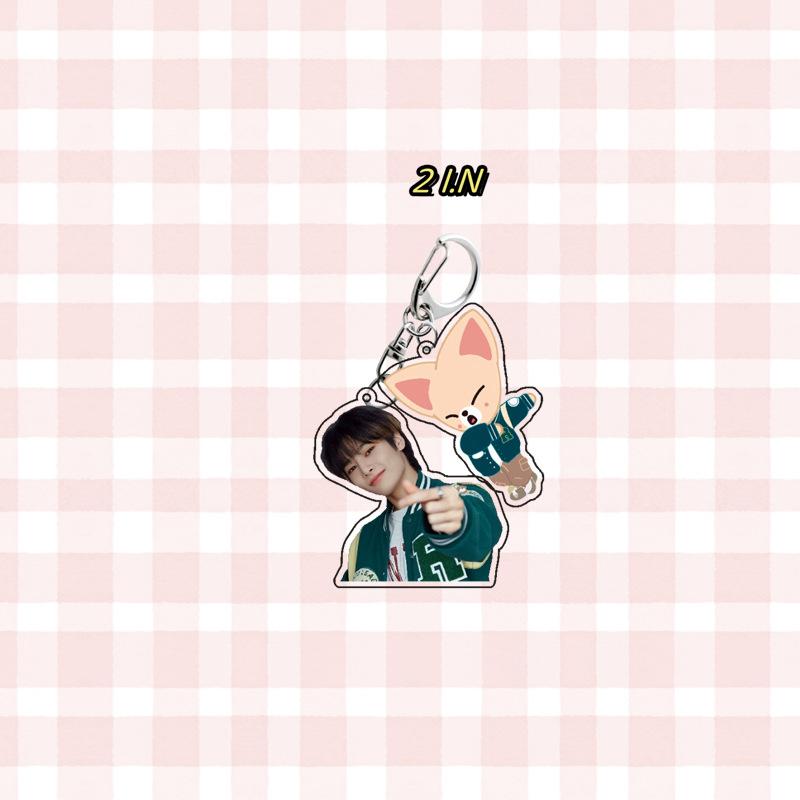 Cartoon Skzoo Acrylic Double-Sided Keychain Acrylic Keychain Accessories Couple Souvenirs Anime Peripheral Gifts