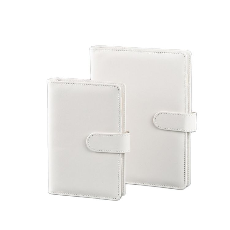 NOWY Macaroon Color A6/A5 PU Leather DIY Binder Notebook Cover Diary Agenda Planner Paper Cover School Paperwear