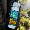 1PC Sunflower Starry Night Art 750ml Color Plastic Sports Water Bottle Leakproof Flip Straw Lid For Sports Office Home Use