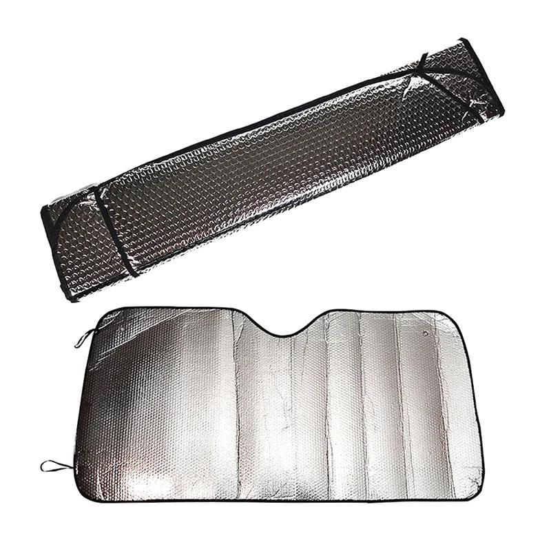 130/140cm Auto Windschutzscheibe Faltbarer Sonnenschutz Visier Abdeckung Block Reflektor Tragbar Atmungsaktiv Anti UV Schutz