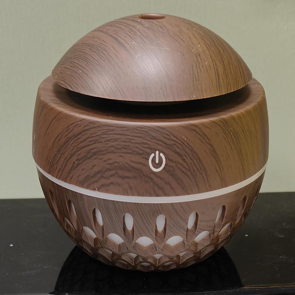 Creative USB Fog & Wood Grain Aromatherapy Humidifier with Custom Logo Option