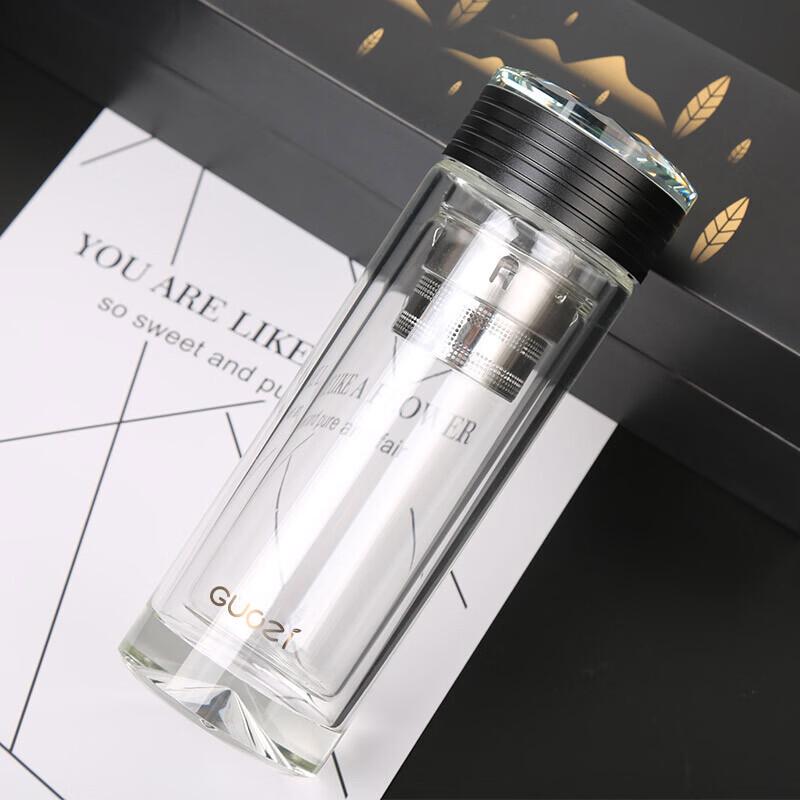 GUOZI GZ-S49 Double-Layer Glass Insulated Mug