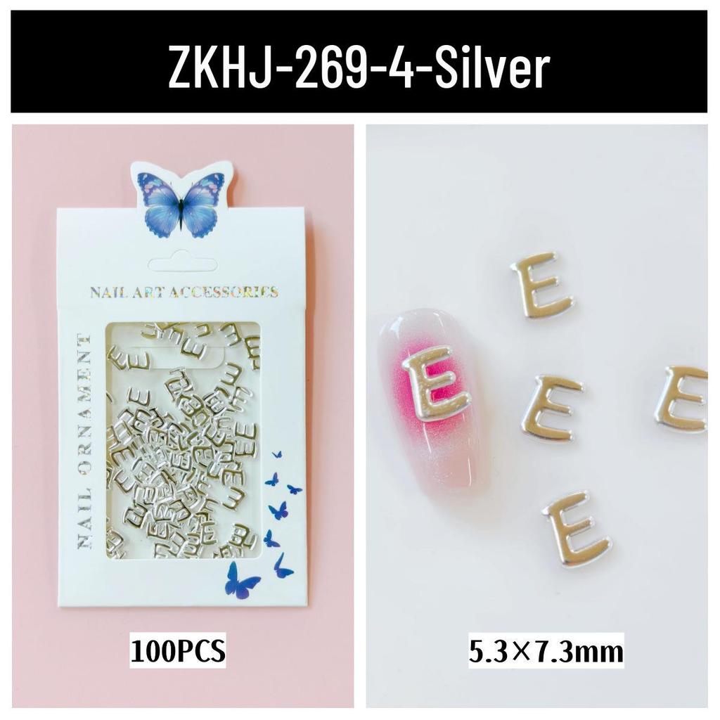 Nail Art Decorations: LOVE Letters, Hearts, Flowers, Metal Alloy Hollow Designs for DIY Journals