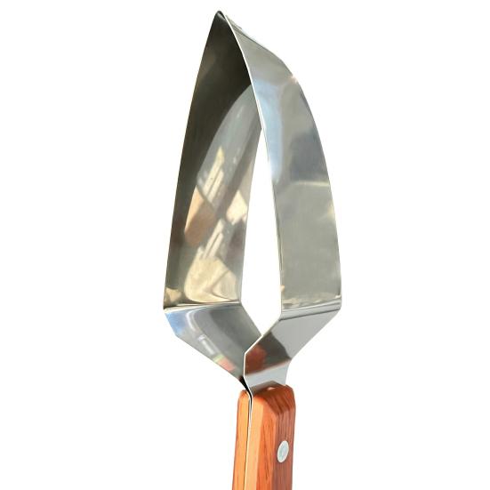 Yousheng Watermelon Cutter Stainless Steel Fruit Slicer with Ergonomic Handle Easy Push-Pull Design Melon Slicer Easy Watermelon Cutting Tool