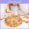 Houten Pizza Stapel Speelgoed voor Kinderen Met Hand-Oog Coördinatie Vaardigheden Voor Vroege Kindertijd Leren