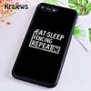 Krajews Eat Sleep Fencing Heartbeat Phone Case Cover For iPhone 17 Air 16 15 14 Plus 11 12 13 Pro Max Coque Fundas