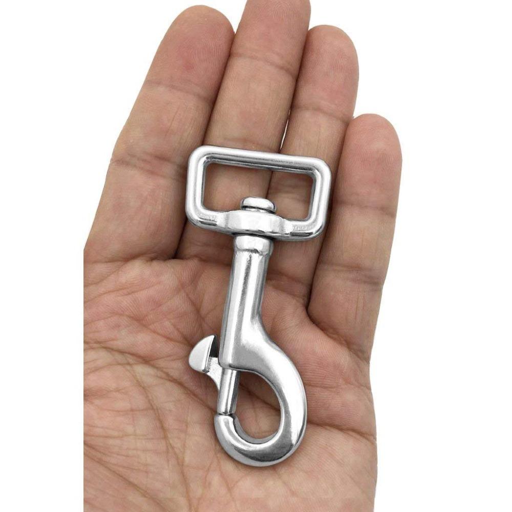 Square Eye Swivel Bolt Snap Hook 316 stainless steel Diving Clip 60mm 66mm 73mm  Marine Yacht Rigging Hardware for Diving