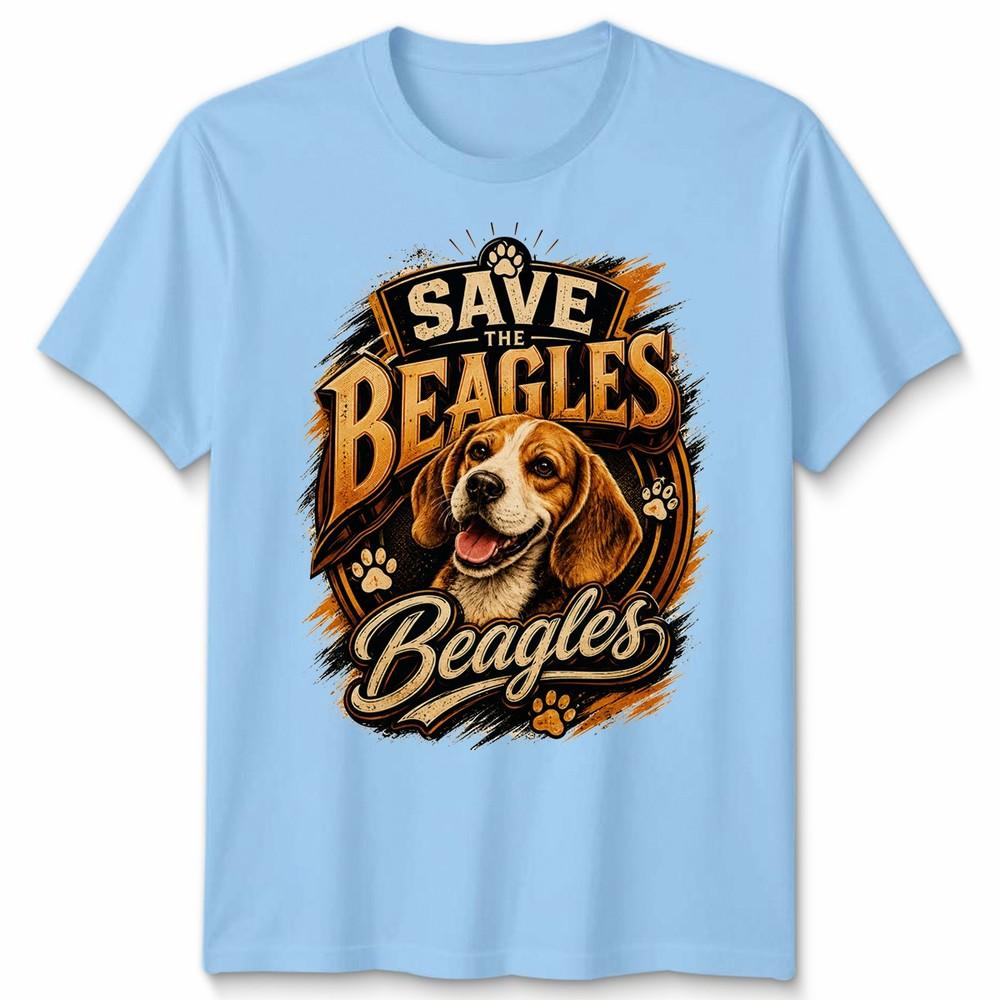 Save The Beagles Unisex T Shirt Cute Dog Lover Gift Beagle Rescue Awareness S