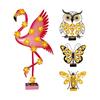 Solar Owl Light Butterfly Garden Decorative Metal Outdoor Wall Decor Waterproof IP65 Solar