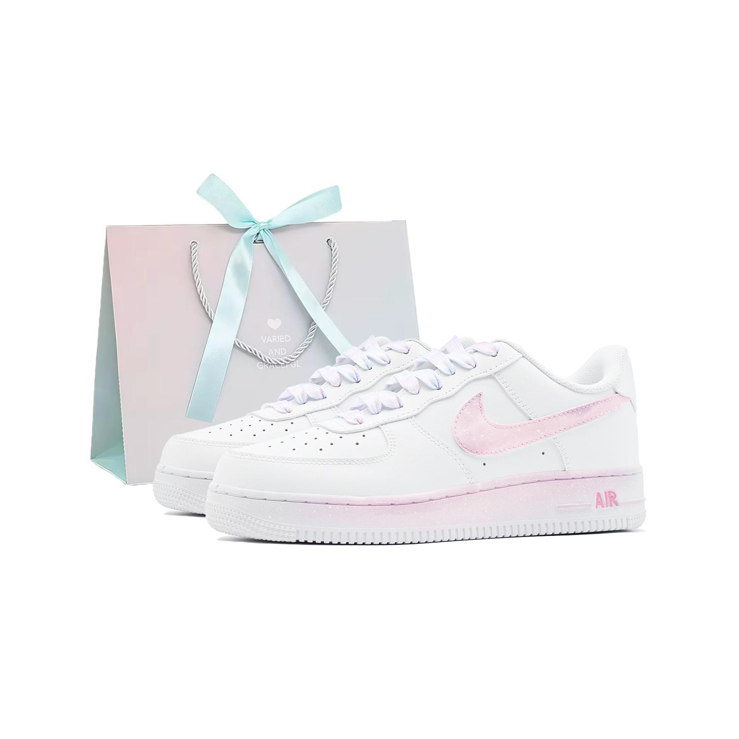 

Nike Air Force 1 Pink Mist Rain Flower Low top Skateboard Shoes Women s Pink White DD8959-100(Team140-) 36.5