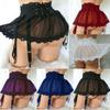 Lace Floral Tied Bustier Mini Skirt Sexy Lingerie Women Cute Role Play