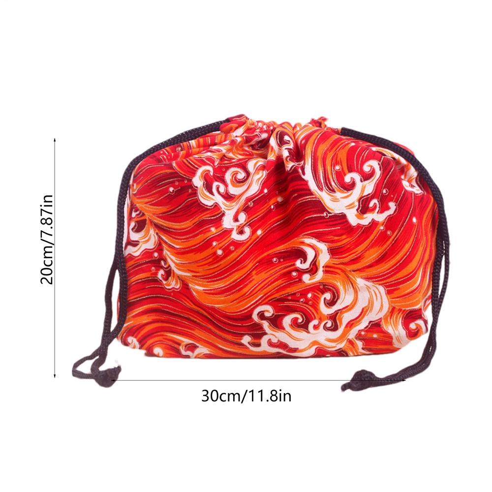 Japanese Style Lunch Box Lunch Handy Bag Drawstring Lunch Bag Portable Lunch Storage Bag Reusable Lunch Tote Bag For Work Picnic