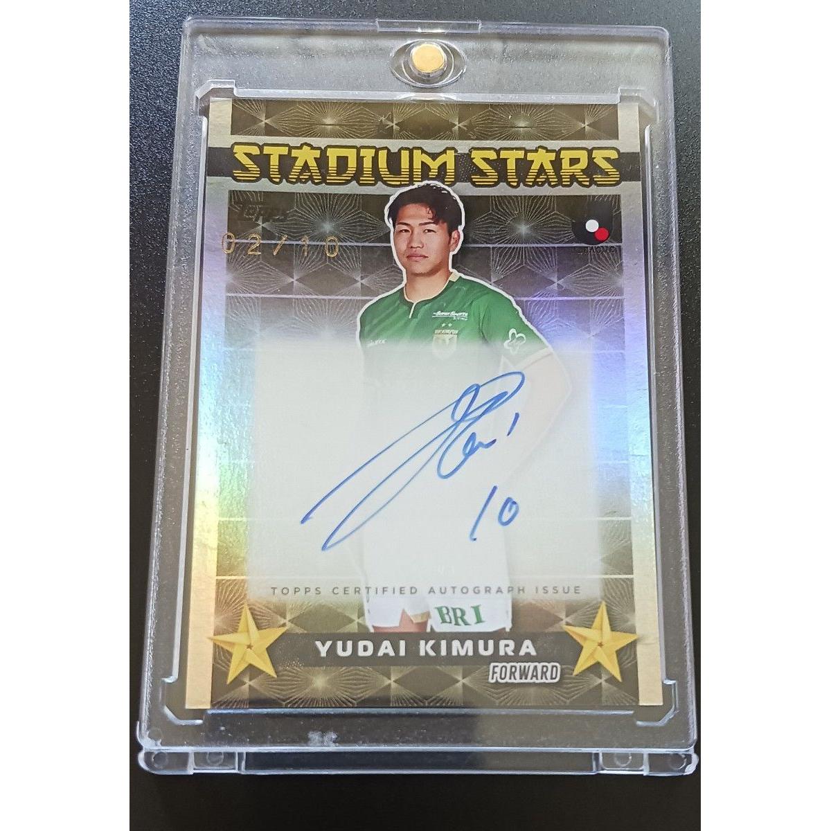 Used TOPPS J League 2025 Verdy Yudai Kimura Autograph Limited to 10 pieces
