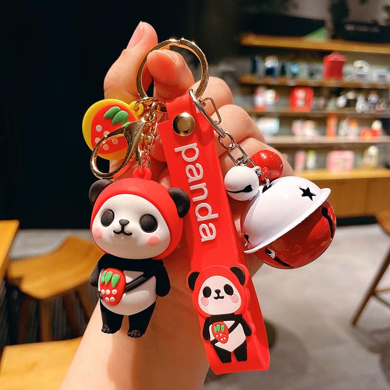 Keychain Colorful Panda Fruitinspired Delightful Design For Birthdays And Parties
