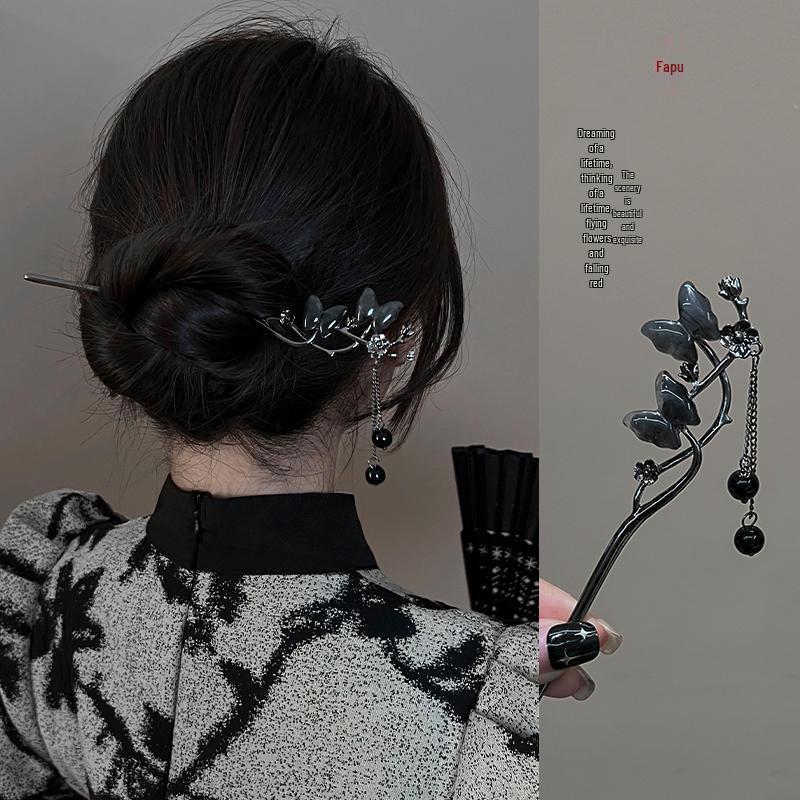 Maiglöckchen Quasten Haarnadel für Damen: Elegante Hanfu-Kopfbedeckung im antiken Stil